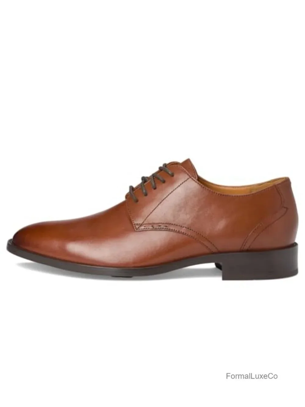 Plain Toe Oxford Dress Shoes Leather Lace-Up Comfort Formal